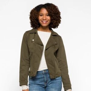 Liverpool Bradford Moto Jacket Olive M